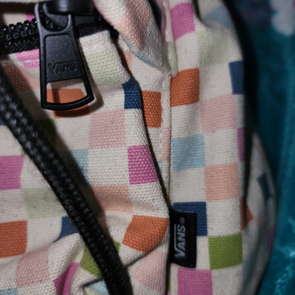 Vans Multi-Color Checkered Drawstring Backpack - Picture 2 of 5